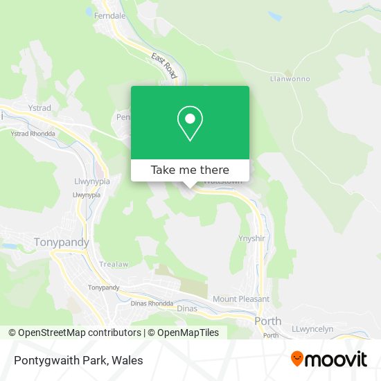 Pontygwaith Park map