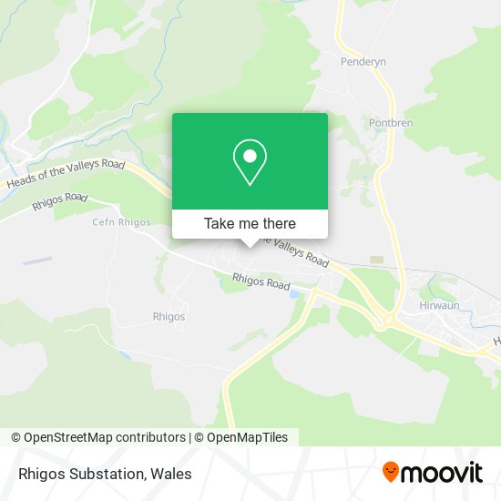 Rhigos Substation map