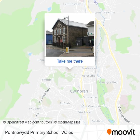 Pontnewydd Primary School map