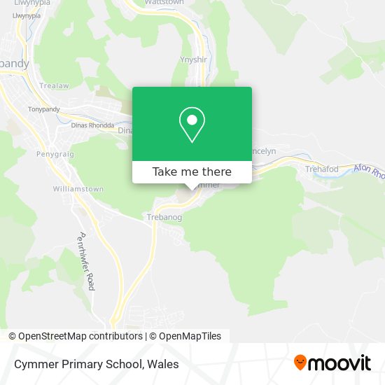 Cymmer Primary School map