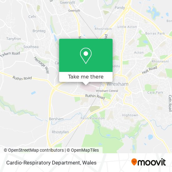 Cardio-Respiratory Department map