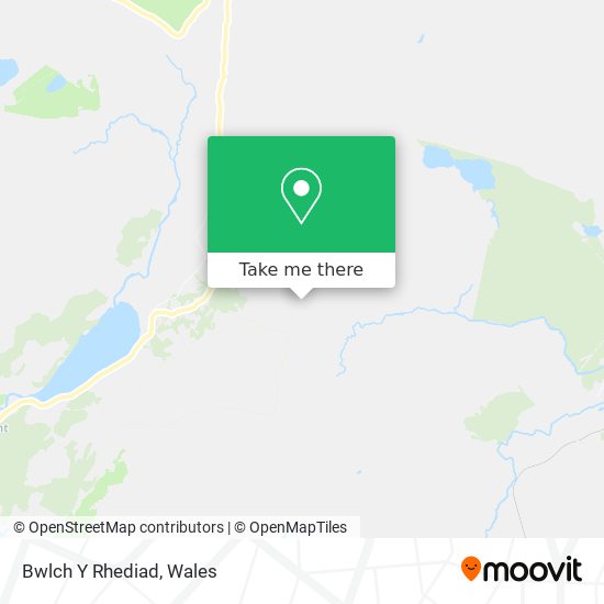 Bwlch Y Rhediad map