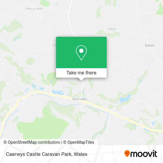 Caerwys Castle Caravan Park map