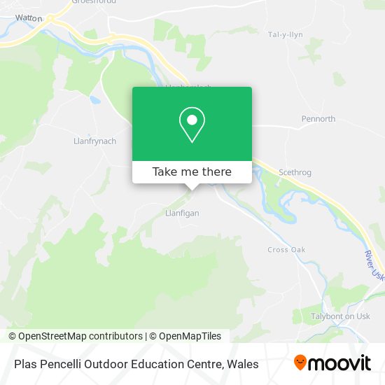 Plas Pencelli Outdoor Education Centre map