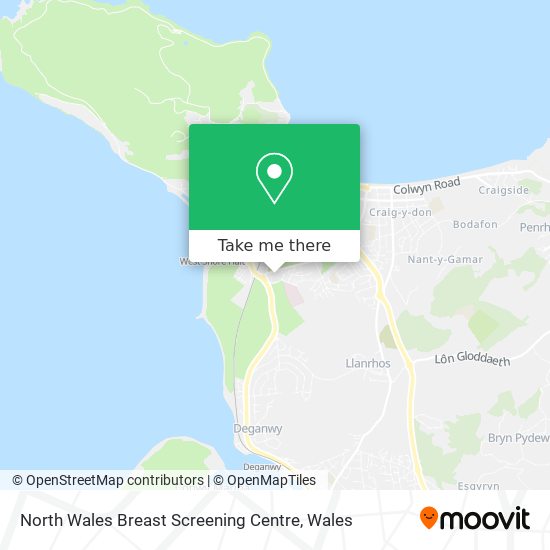 North Wales Breast Screening Centre map