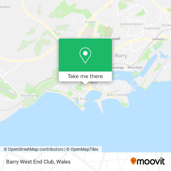 Barry West End Club map