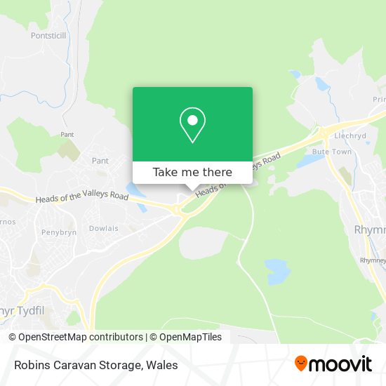 Robins Caravan Storage map