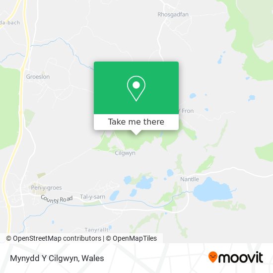 Mynydd Y Cilgwyn map