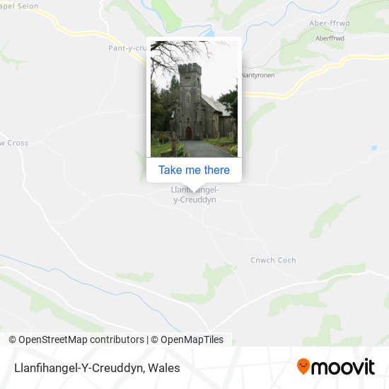 Llanfihangel-Y-Creuddyn map
