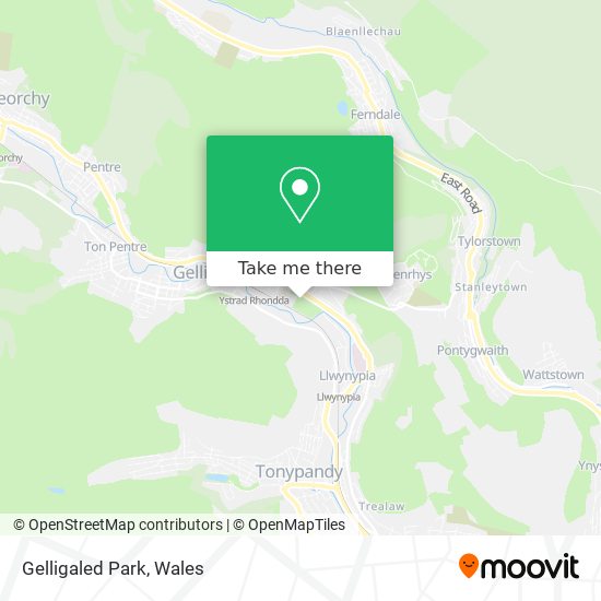 Gelligaled Park map