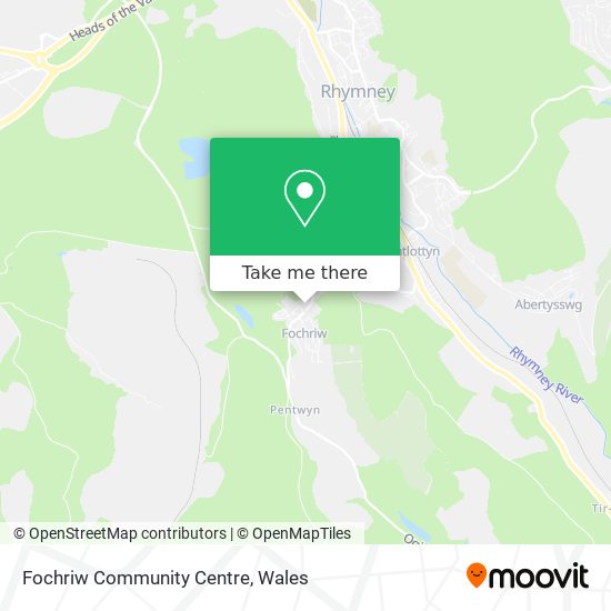 Fochriw Community Centre map