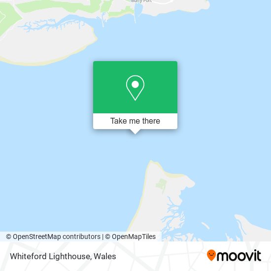 Whiteford Lighthouse map