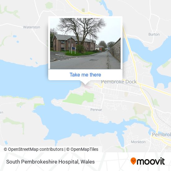 South Pembrokeshire Hospital map