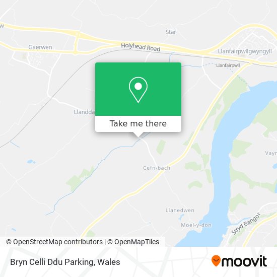 Bryn Celli Ddu Parking map