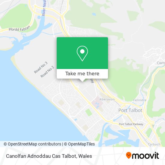 Canolfan Adnoddau Cas Talbot map