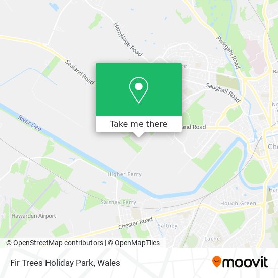 Fir Trees Holiday Park map
