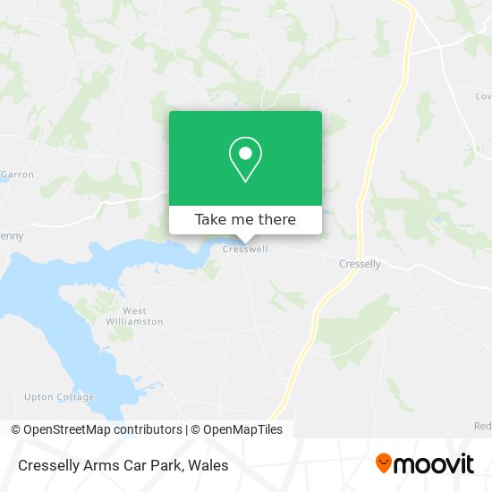 Cresselly Arms Car Park map