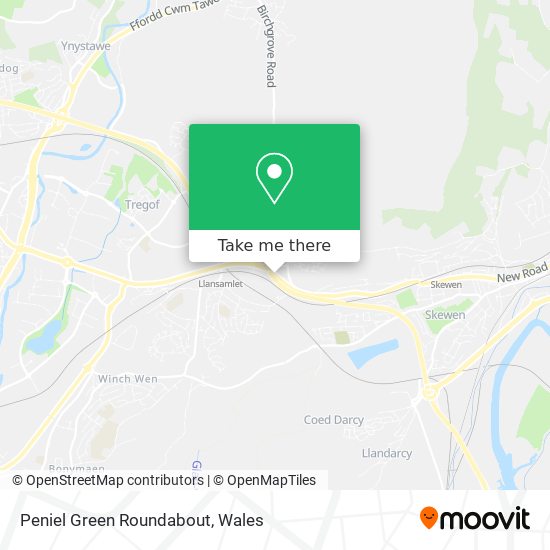 Peniel Green Roundabout map