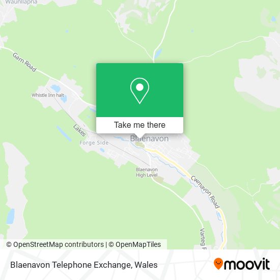 Blaenavon Telephone Exchange map