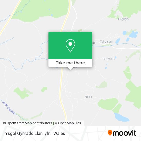 Ysgol Gynradd Llanllyfni map