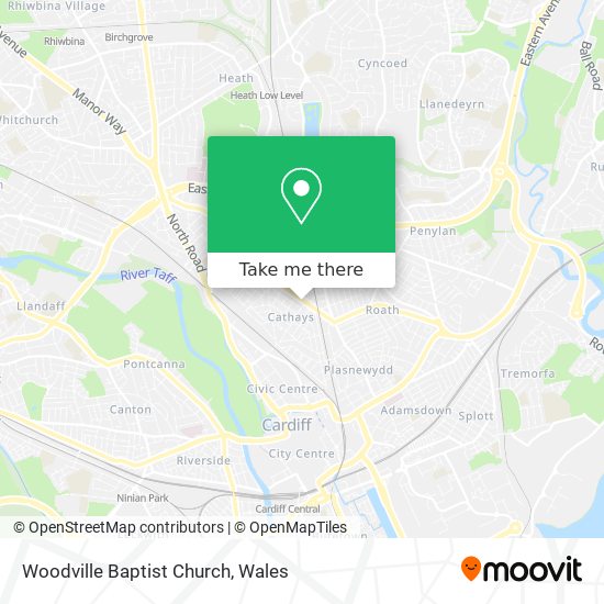 Woodville Baptist Church map