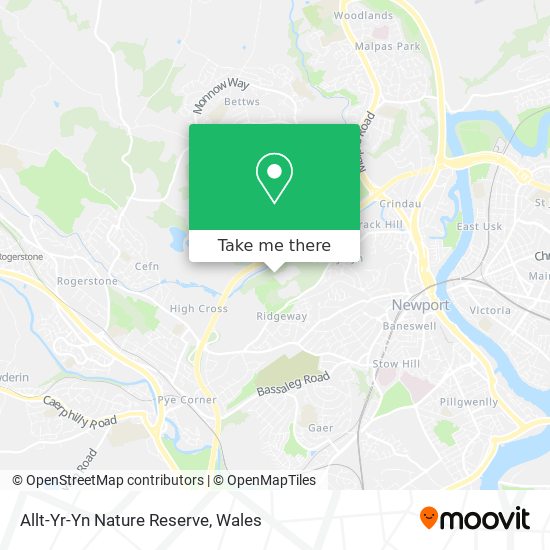 Allt-Yr-Yn Nature Reserve map