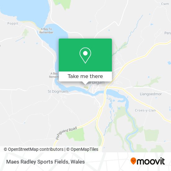 Maes Radley Sports Fields map