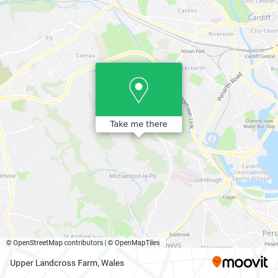 Upper Landcross Farm map