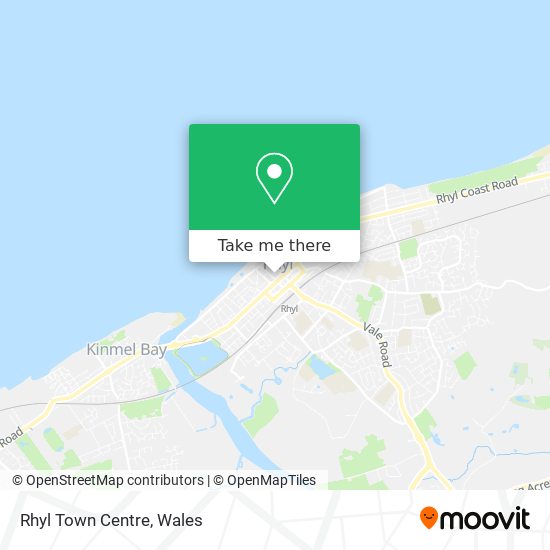 Rhyl Town Centre map