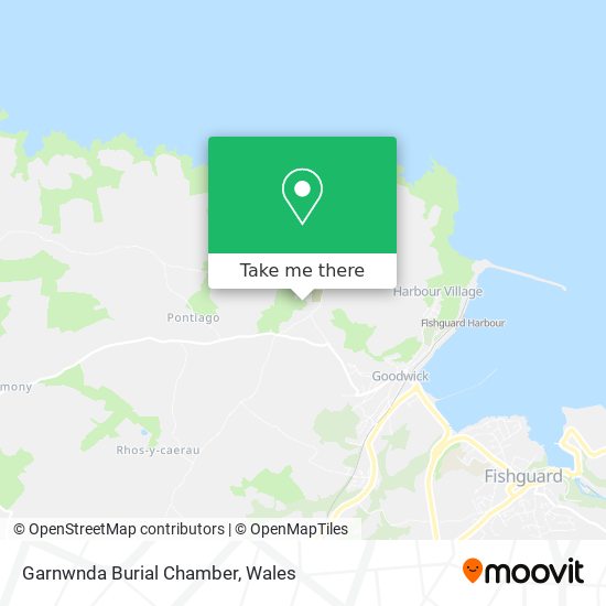 Garnwnda Burial Chamber map