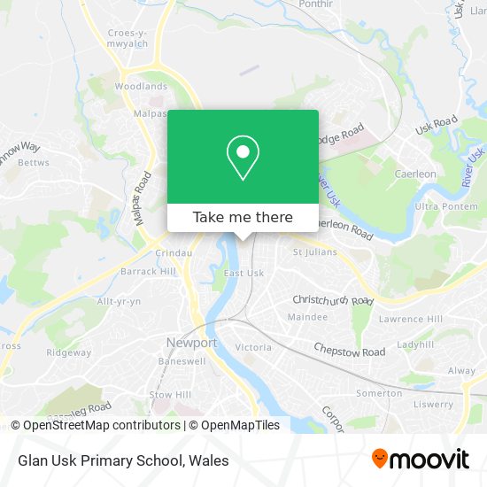 Glan Usk Primary School map