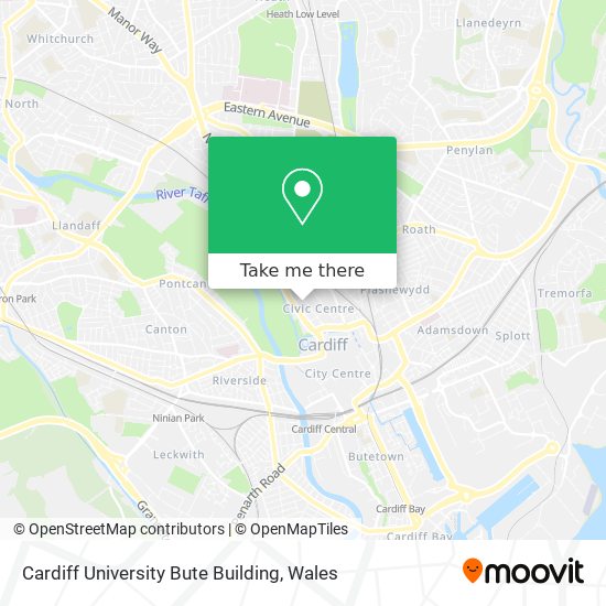 Cardiff University Bute Building map