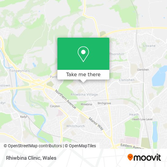 Rhiwbina Clinic map