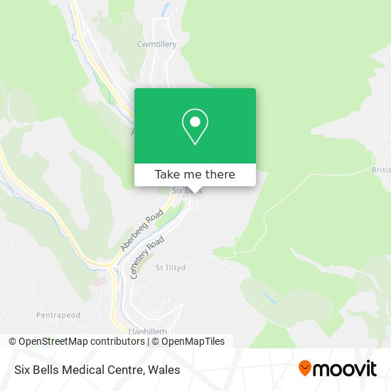 Six Bells Medical Centre map