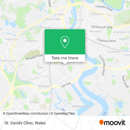 St. Davids Clinic map