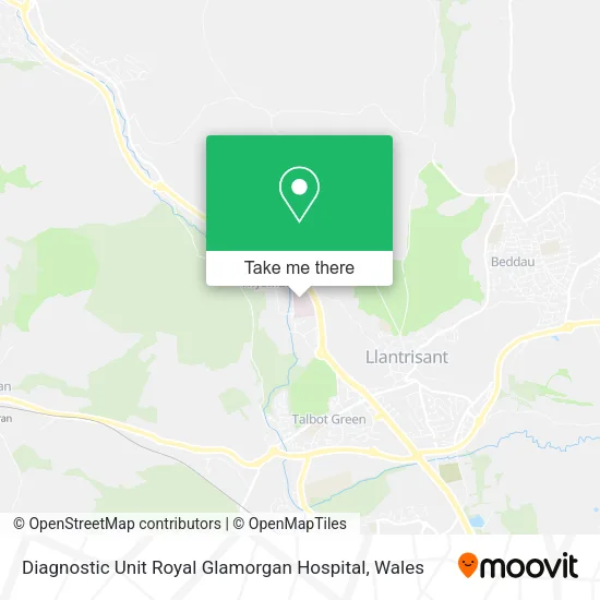 Diagnostic Unit Royal Glamorgan Hospital map