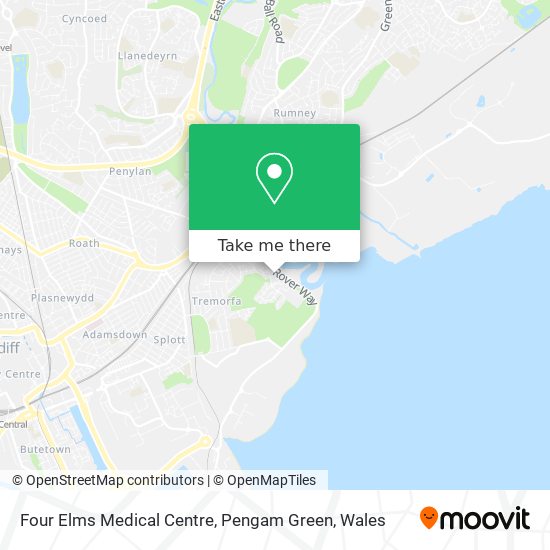 Four Elms Medical Centre, Pengam Green map