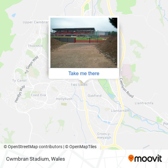 Cwmbran Stadium map