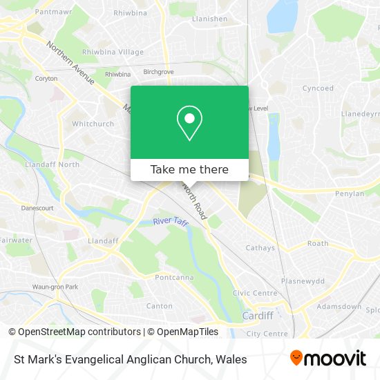 St Mark's Evangelical Anglican Church map