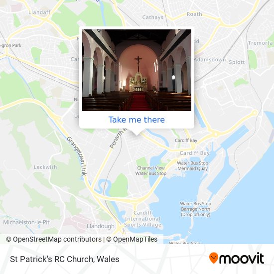 St Patrick's RC Church map
