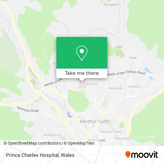 Prince Charles Hospital map