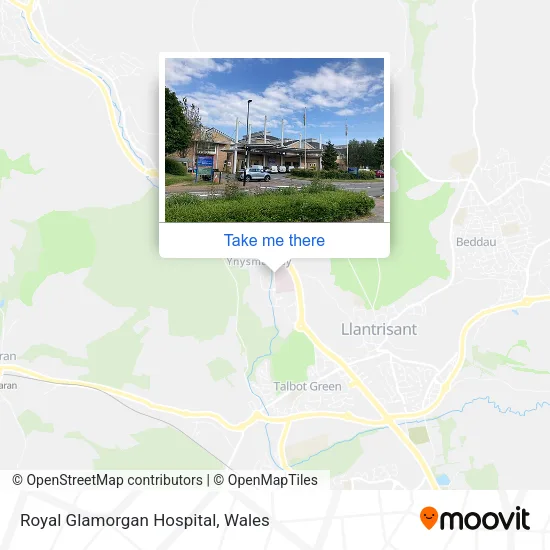 Royal Glamorgan Hospital map