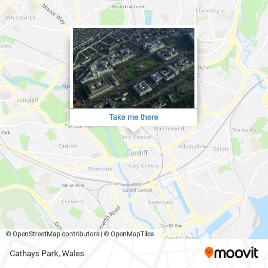 Cathays Park map