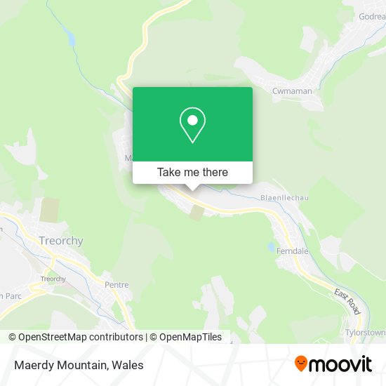 Maerdy Mountain map