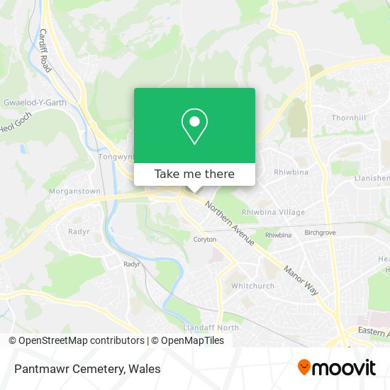 Pantmawr Cemetery map