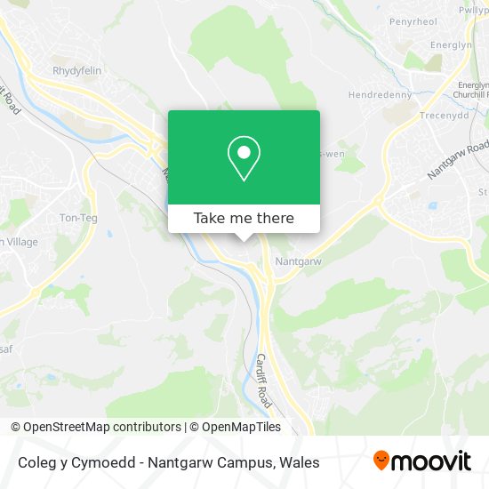 Coleg y Cymoedd - Nantgarw Campus map
