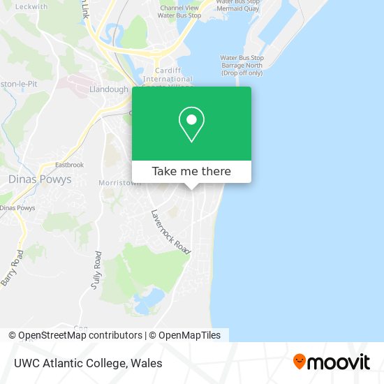 UWC Atlantic College map