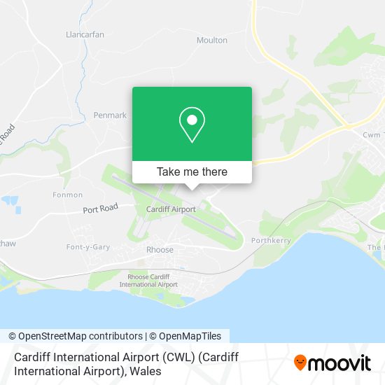 Cardiff International Airport (CWL) (Cardiff International Airport) map