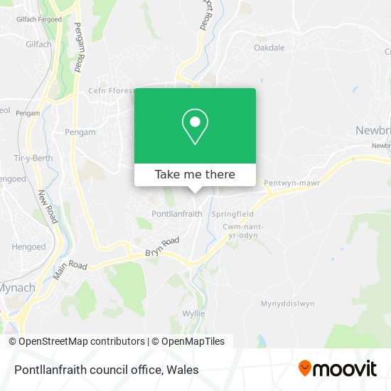 Pontllanfraith council office map