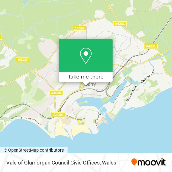 How to get to Vale of Council Civic Offices in The Vale Of